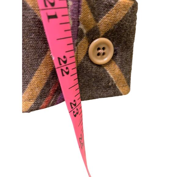 Vtg 60s 70s Long Sleeve Geometric Print Belted Dress Size 10 (Runs Small or XS) - Picture 8 of 8